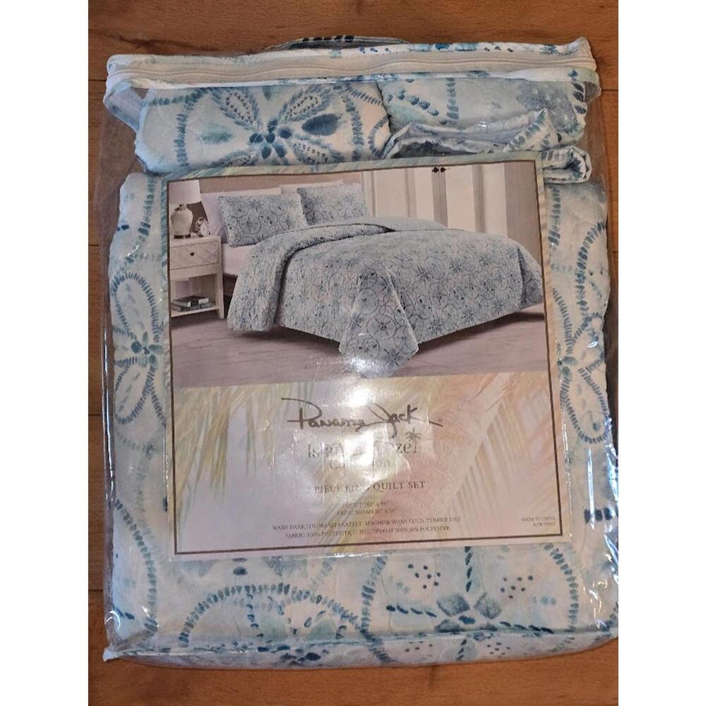 3 Pc King Quilt - Panama Jack Island Breeze
